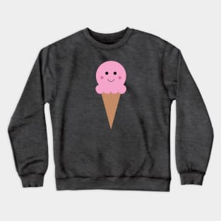 Pink Ice Cream Cone Crewneck Sweatshirt